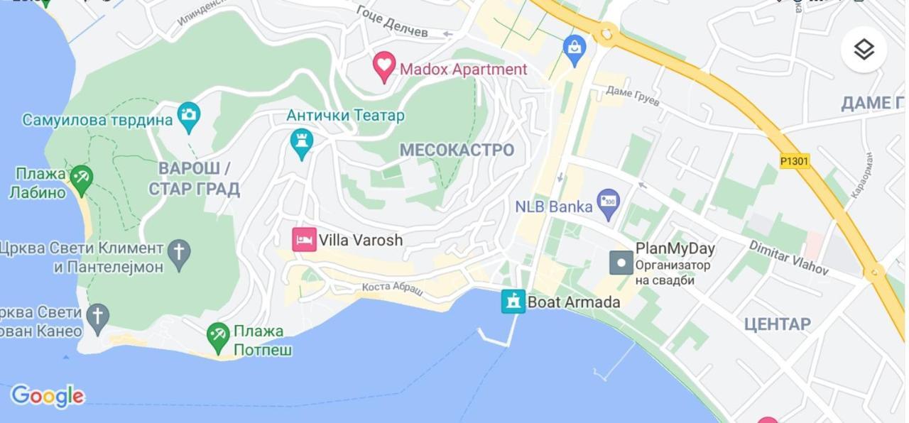 Apartament Madox Ochryda Zewnętrze zdjęcie